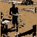 Projet de livre illustré: autour de l'île Tahiti. "Retour de pèche".