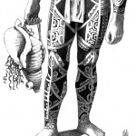 Te Patu Tiki. "Modèle de Kahi, homme de face". Détail 2.