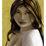 "L'insoumise de L." Acrylique sur toile, 2005.