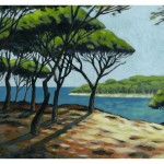 "La Provence de Cécilia" acrylique sur papier, 2010.