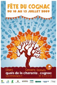 Affiche Fête du Cognac. Cognac, 2009.