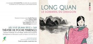 Annonce du spectacle pour sa première. Théâtre de poche Marengo, Angoulême 2012.